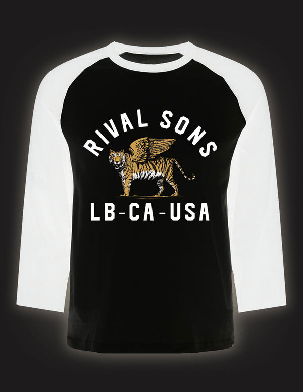 RIVAL SONS "Tiger" Long Sleeve BLACK/WHITE