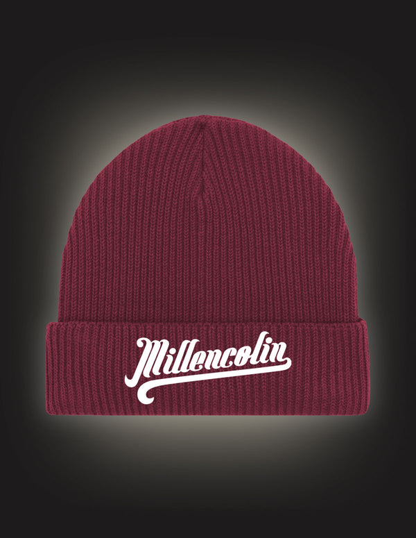 MILLENCOLIN "Baseball Logo" Beanie BURGUNDY