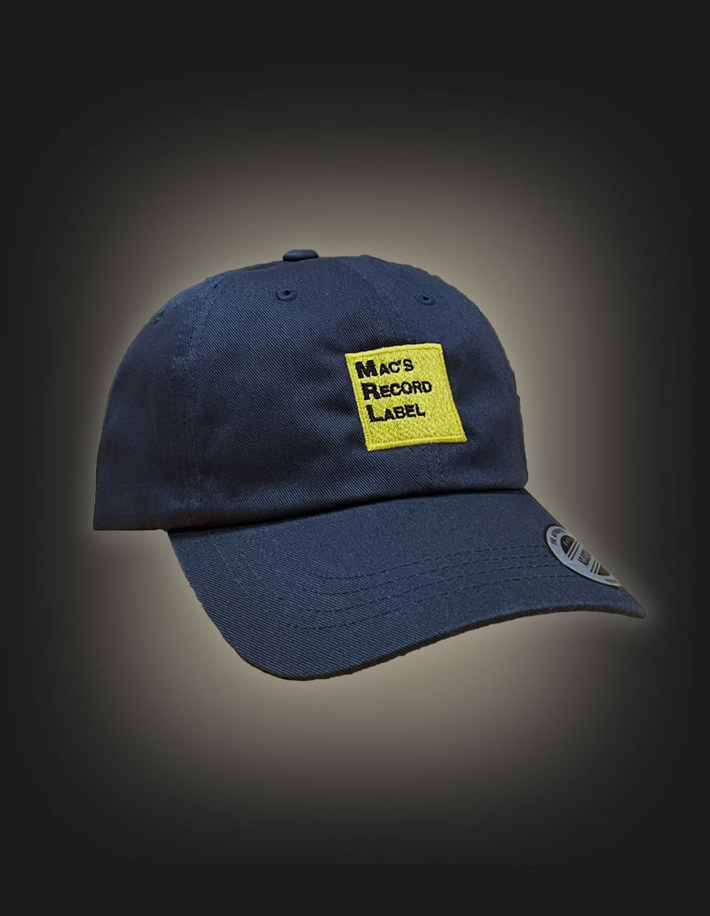 MAC DEMARCO "Mac's Record Label Embroidered" Dad Cap NAVY