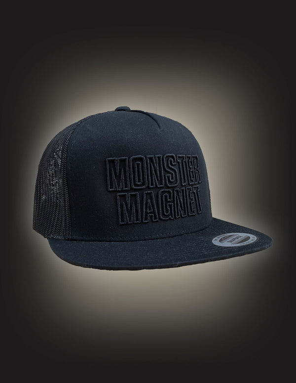 MONSTER MAGNET "3D Logo Font" Trucker Cap BLACK