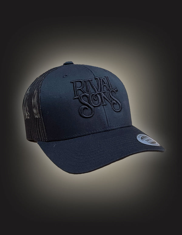 RIVAL SONS "Black Logo"Trucker Hat BLACK