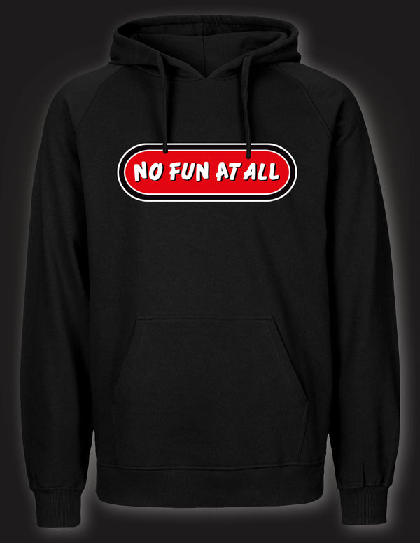 NO FUN AT ALL "Classic Logo" Hoodie BLACK