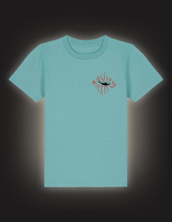 XAVIER RUDD "Surfer Kid" Kids-Shirt TEAL