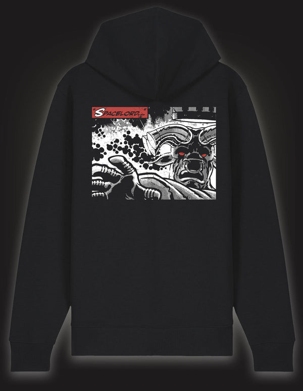 MONSTER MAGNET "Spacelord Comic 24" Zip-Hooded Sweatshirt BLACK