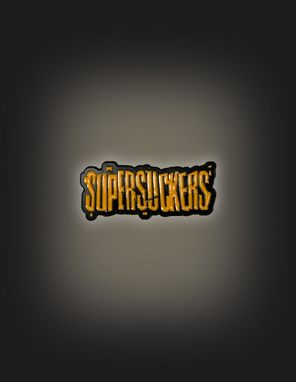SUPERSUCKERS "Logo" Pin BLACK/ORANGE