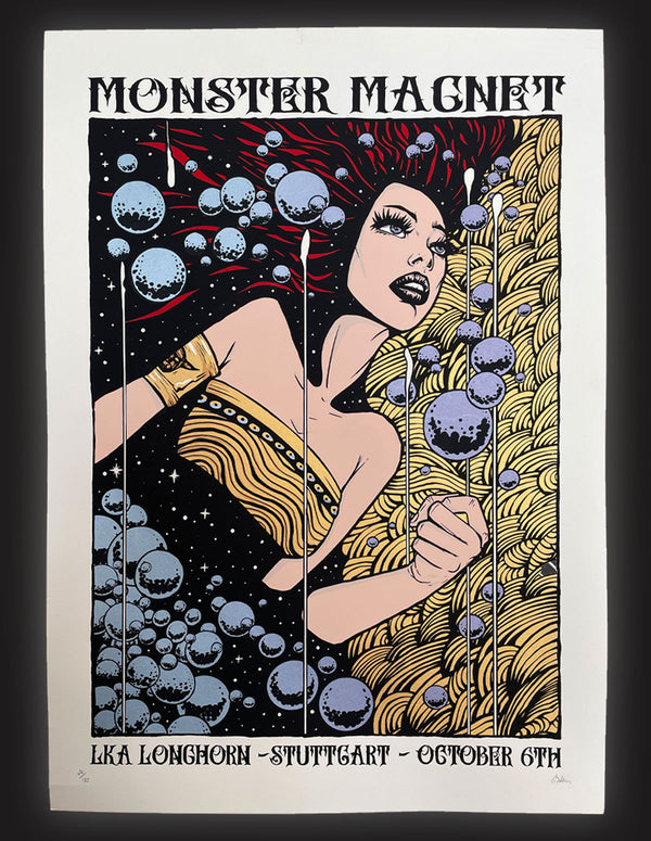 MONSTER MAGNET "LKA Longhorn, Stuttgart, Oct 6th,2024" POSTER by Malleus