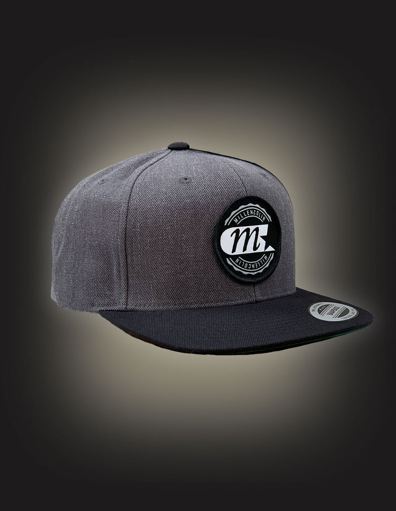 MILLENCOLIN "Classic Logo" Snapback Cap BLACK/GREY