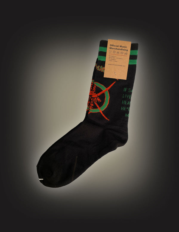 MONSTER MAGNET "Spine Of God" Socks BLACK/GREEN/RED