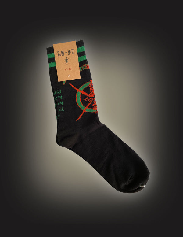 MONSTER MAGNET "Spine Of God" Socks BLACK/GREEN/RED