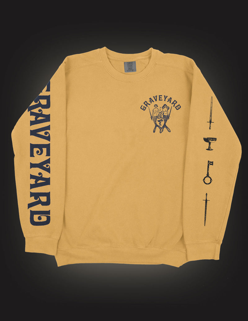 GRAVEYARD "Mermaid" Sweatshirt OCHRE