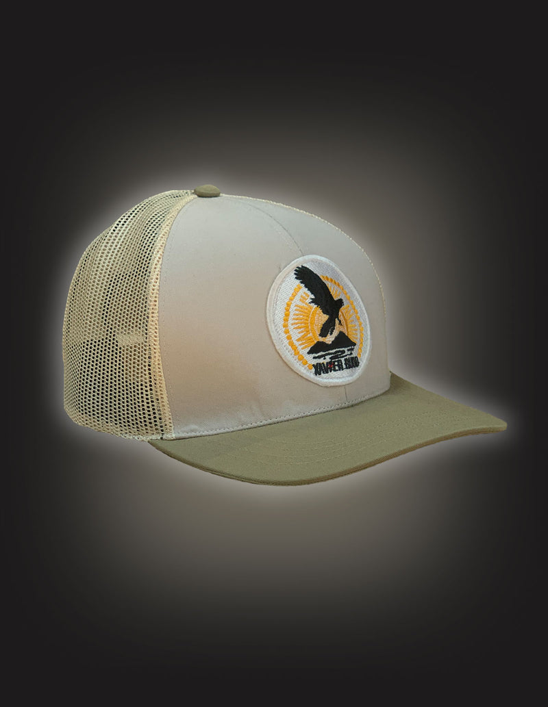 XAVIER RUDD "Spirit Bird" Trucker Hat WHITE-GREEN