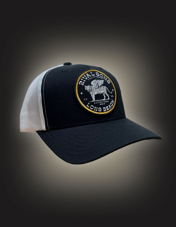 RIVAL SONS "Long Beach" Trucker Hat BLACK/WHITE