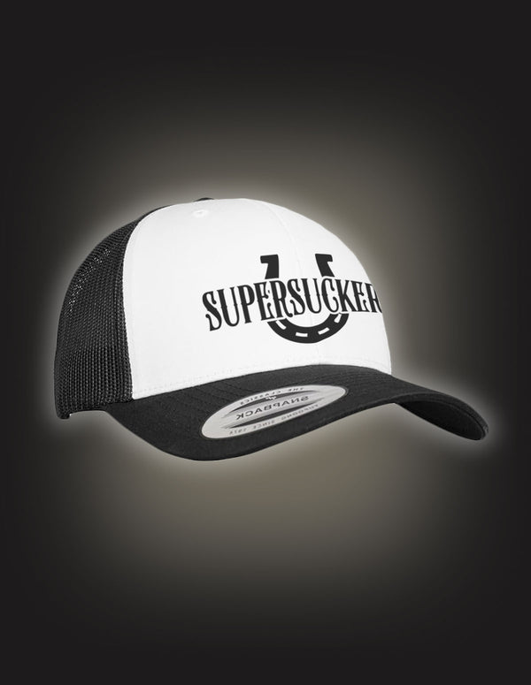 SUPERSUCKERS "Horseshoe" Trucker Hat BLACK/WHITE