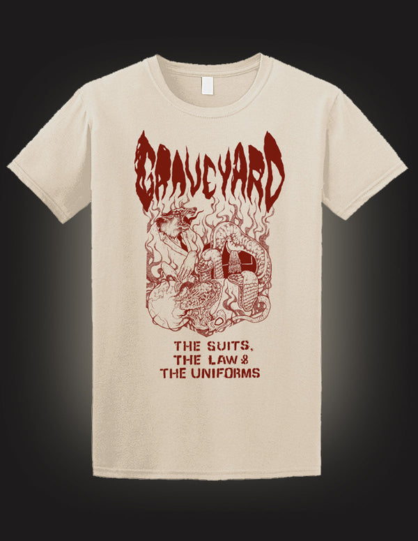 GRAVEYARD "GoliathSuit" T-Shirt NATURE