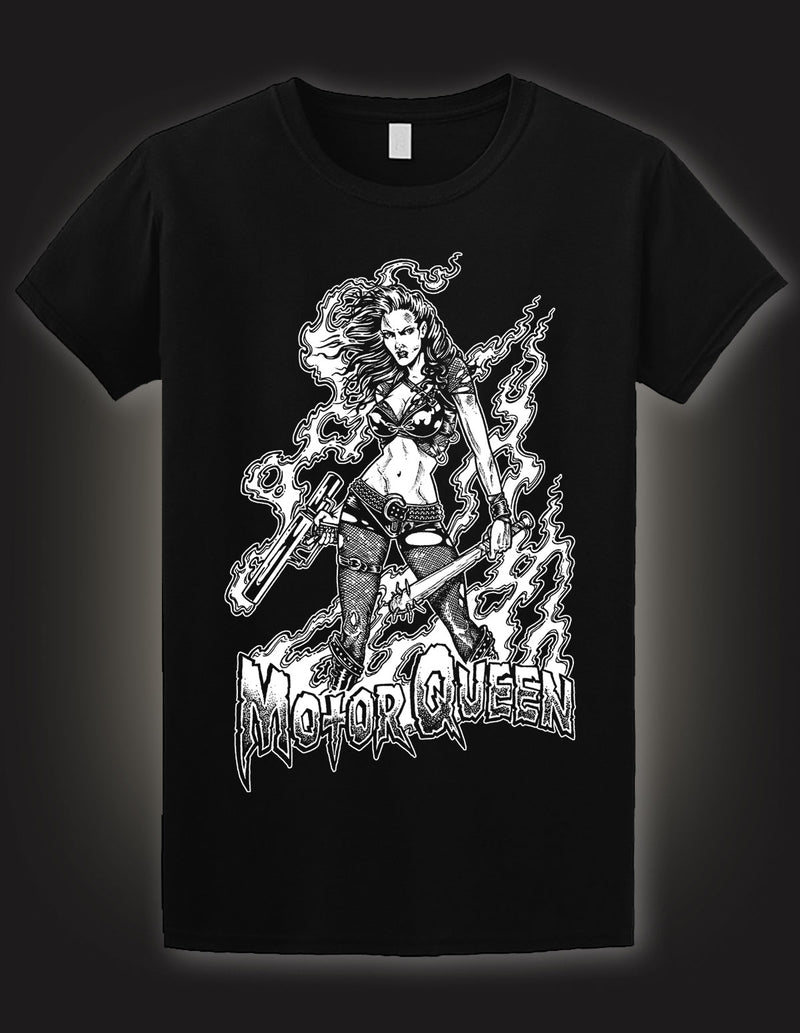 BEASTO BLANCO "Motor Queen" T-Shirt BLACK