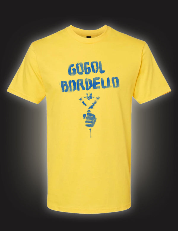 GOGOL BORDELLO "Spray" T-Shirt YELLOW