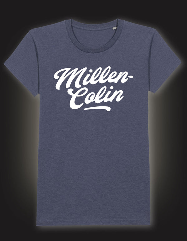 MILLENCOLIN "White Baseball-Logo" T-Shirt HEATHER NAVY