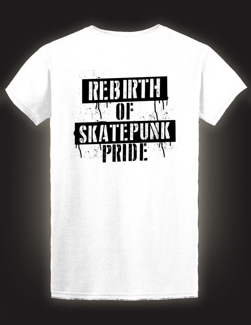 NO FUN AT ALL "rebirth of the skatepunk pride" T-Shirt WHITE