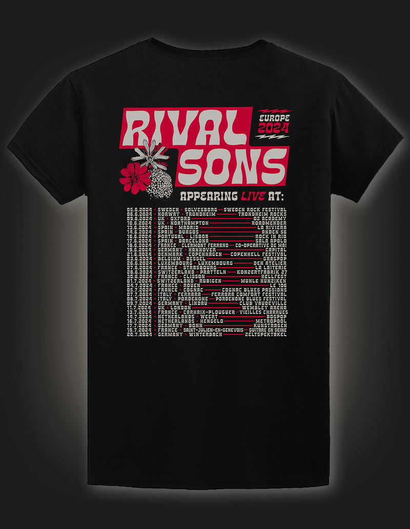 RIVAL SONS "Tour 2024" T-Shirt BLACK