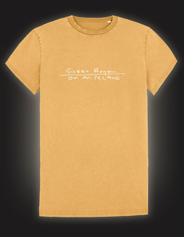 SIVERT HOYEM "On An Island" T-Shirt OCHRE