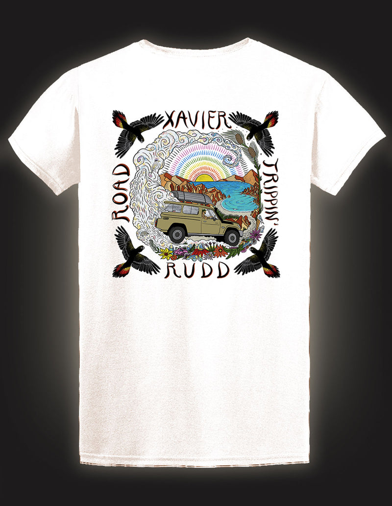 XAVIER RUDD "Road Trippin" T-Shirt NATURAL WHITE