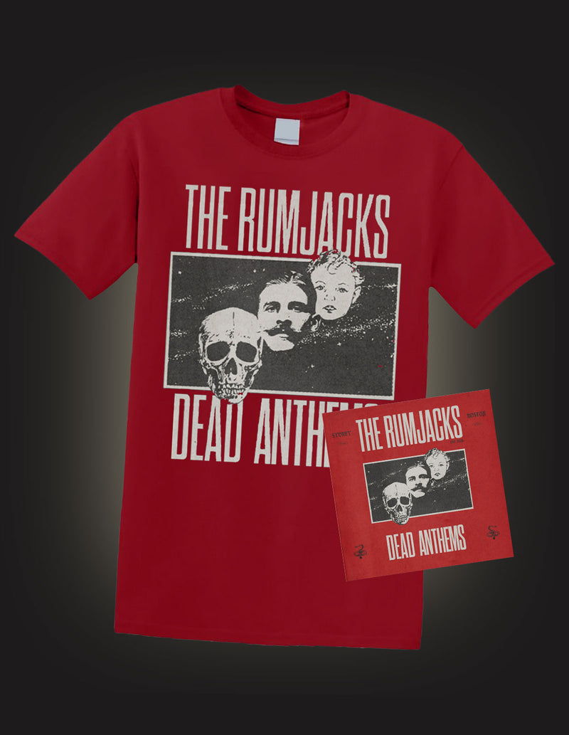 THE RUMJACKS "Dead Anthems" BUNDLE-CD+TS