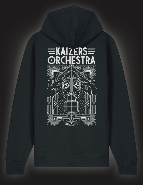 KAIZERS ORCHESTRA "Gasmask" Zip Hooded Sweatshirt BLACK