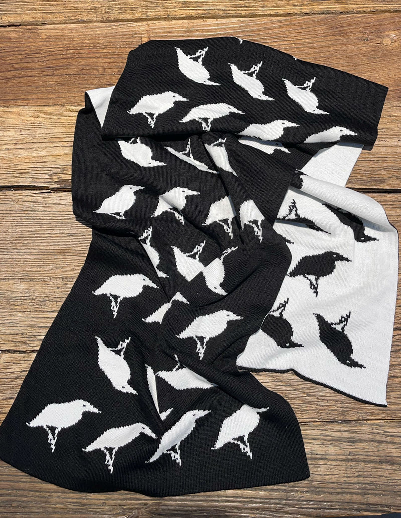 THIEFAINE "Corbeau" Scarf BLACK/WHITE