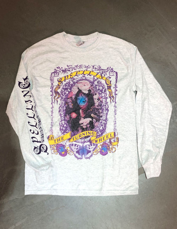 SPELLLING "Floral Flame" Long Sleeve GREY